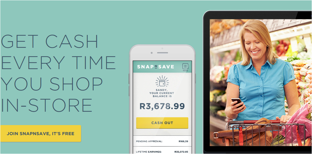 NEW Snap & Save App gives you cash back no matter where you shop!